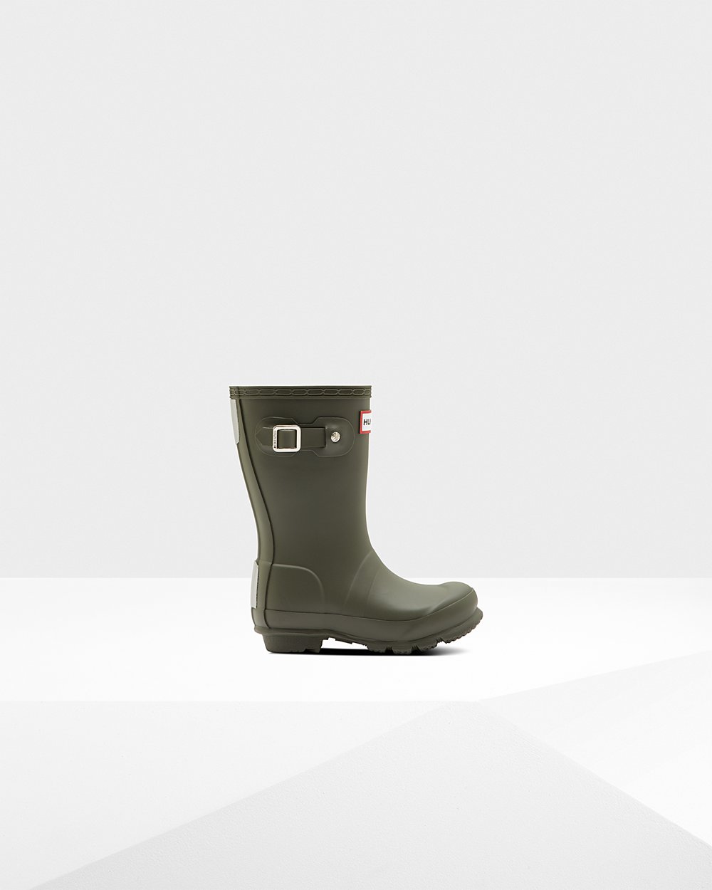 Kids Hunter Original Little - Rain Boots Dark Olive - 1072-PXIDZ